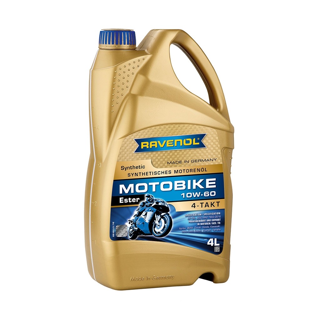 Моторно масло RAVENOL Motobike 4-T Ester 10W-60 4л.