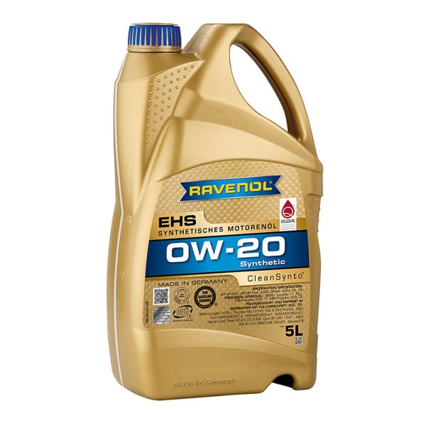 Моторно масло RAVENOL EHS 0W-20 5 л.