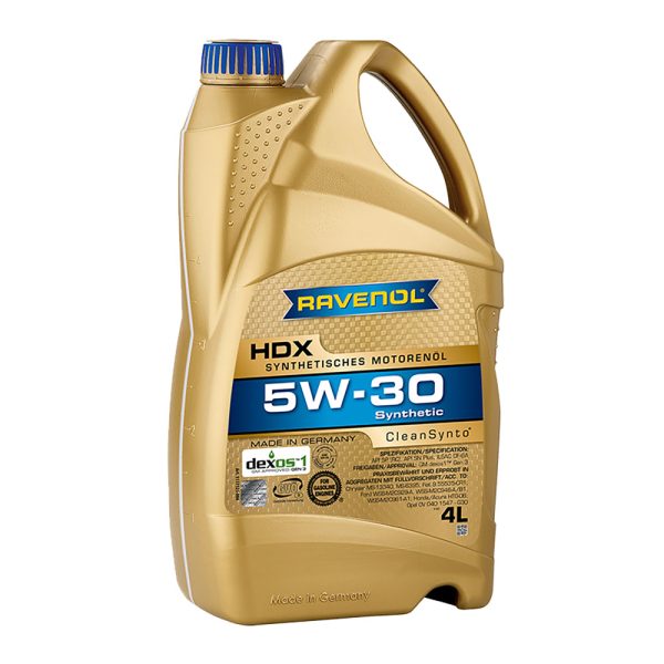 Моторно масло RAVENOL HDX 5W-30 4 л.